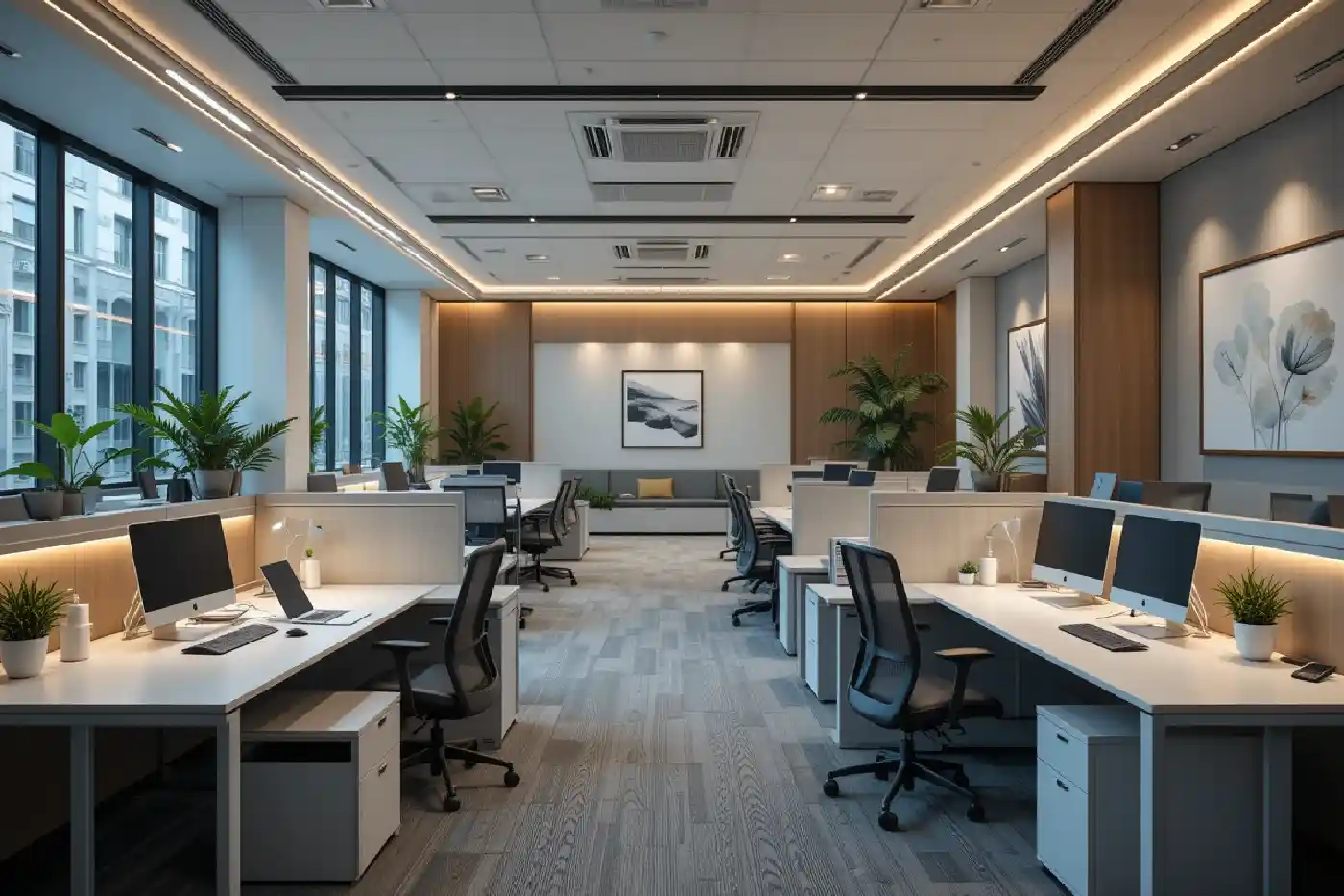 décoration de bureau et espaces de travail