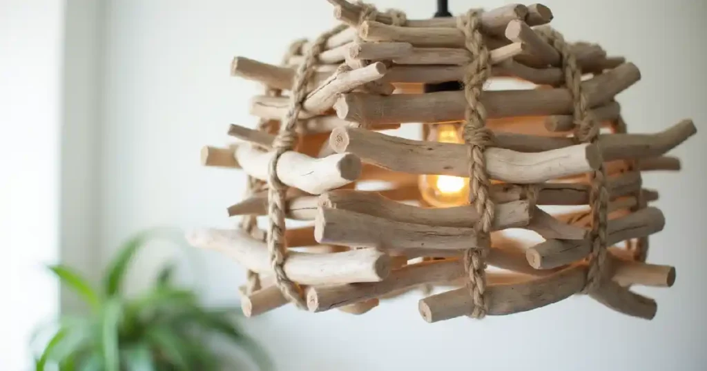 Suspension en Bois Flotté pour une Déco Naturelle