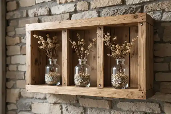 Vases fabriqués avec des bocaux en verre recyclés pour une déco débrouille écolo et pas chère